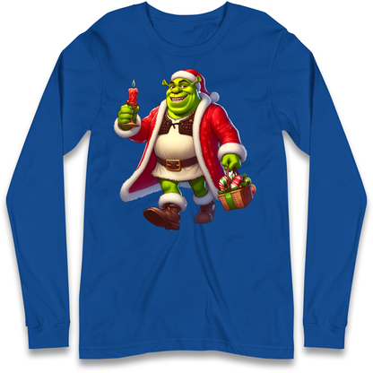 Shrek Santa Candle Longsleeve T Shirt