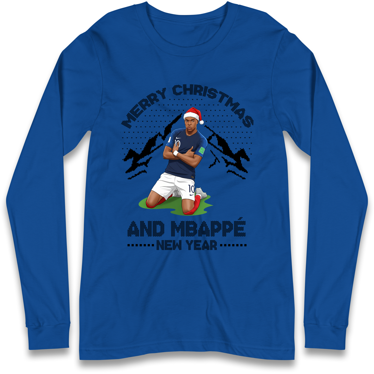 Mbappe Christmas Longsleeve T-Shirt