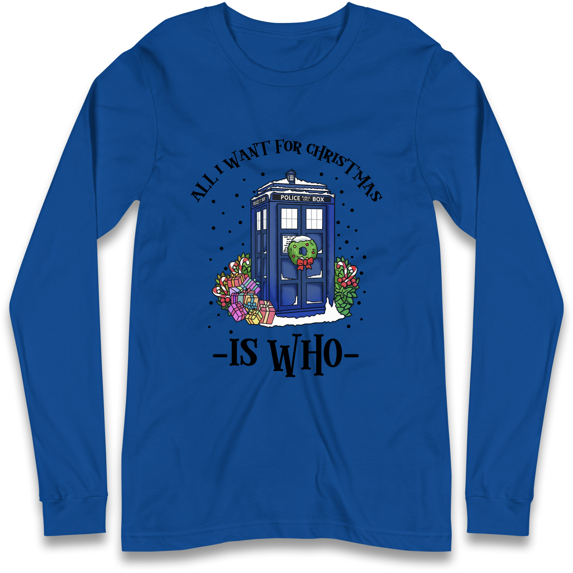 Dr Who Christmas Longsleeve T-Shirt