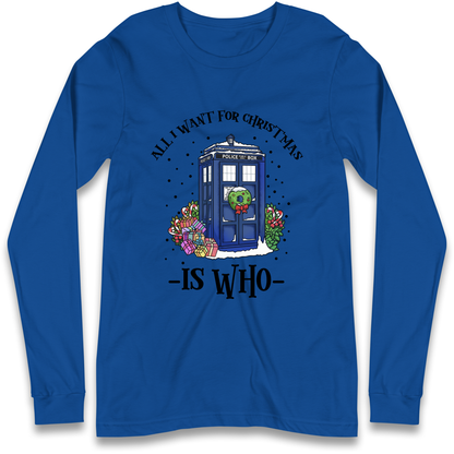 Dr Who Christmas Longsleeve T-Shirt