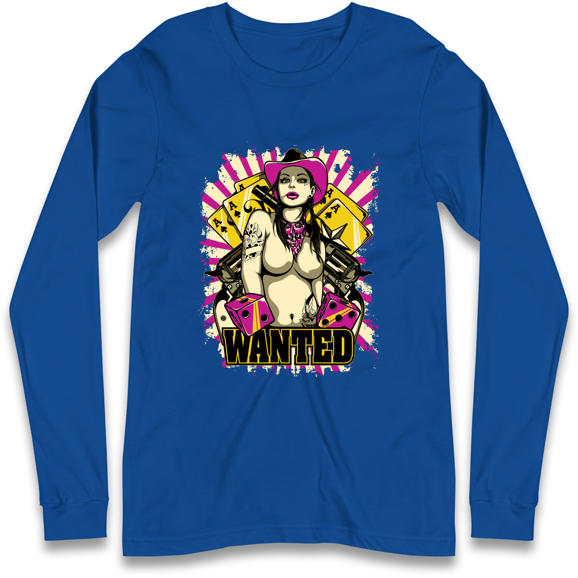 Wanted Ace Of Spades Longsleeve T Shirt