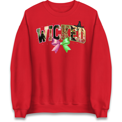 Wicked Pink & Green Bow Jumper