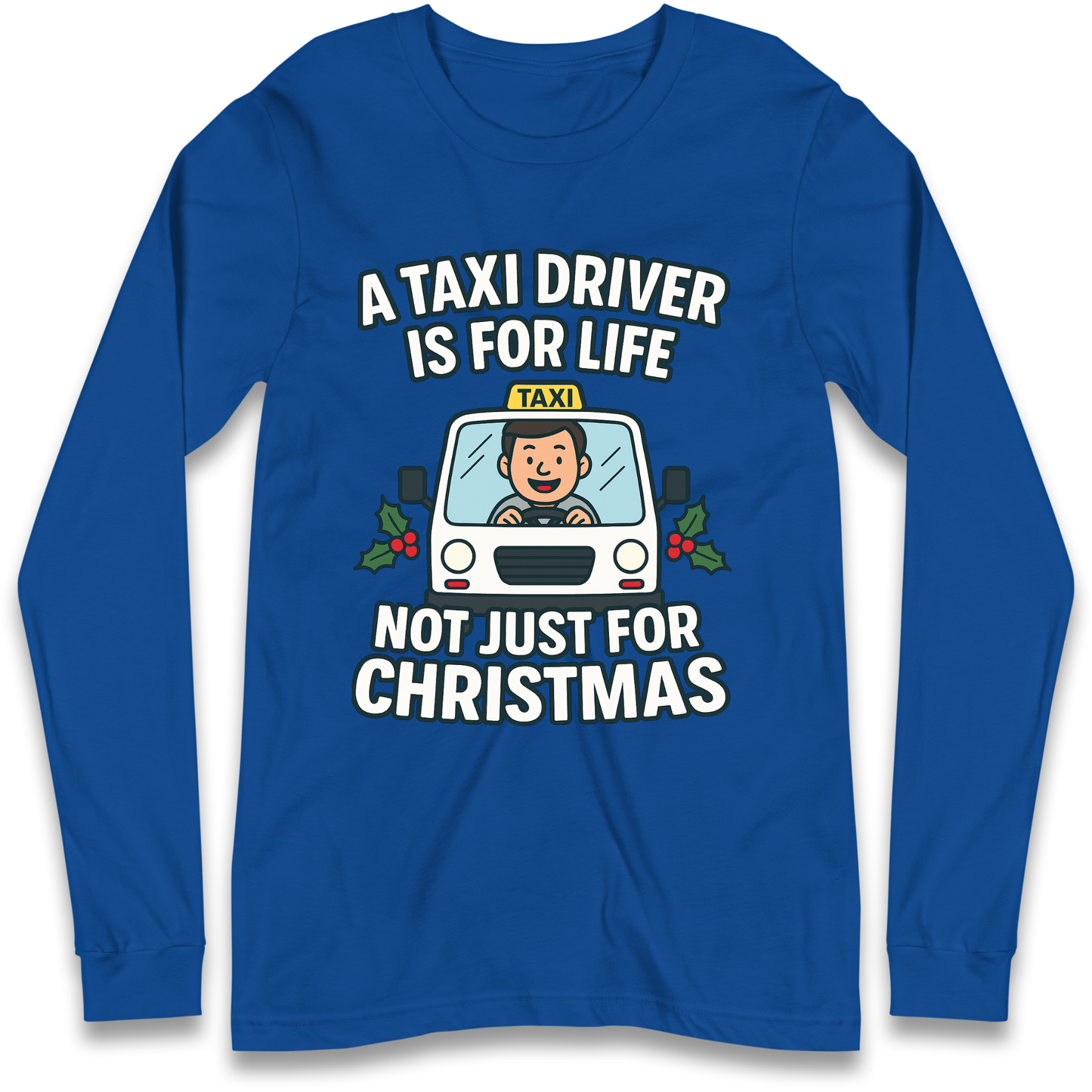 Taxi Driver Christmas Longsleeve T Shirt