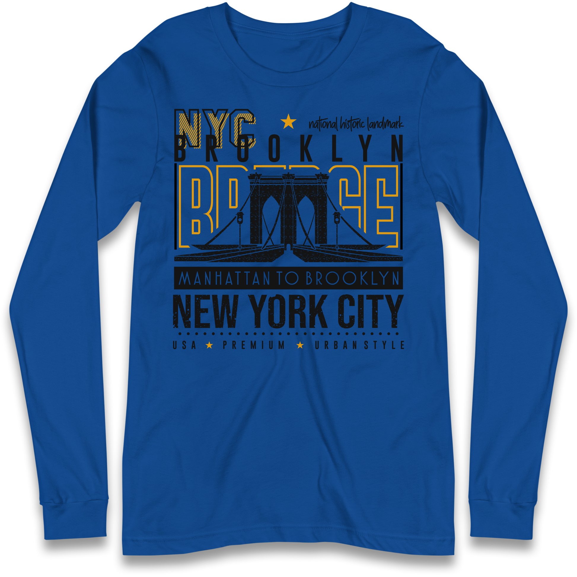 NYC Brooklyn Bridge Longsleeve T Shirt