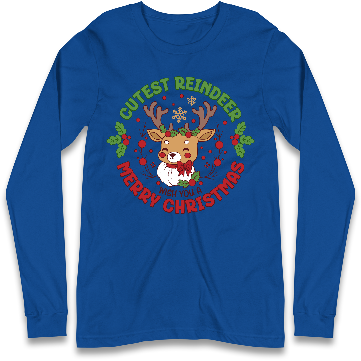 Cutest Reindeer Longsleeve T Shirt