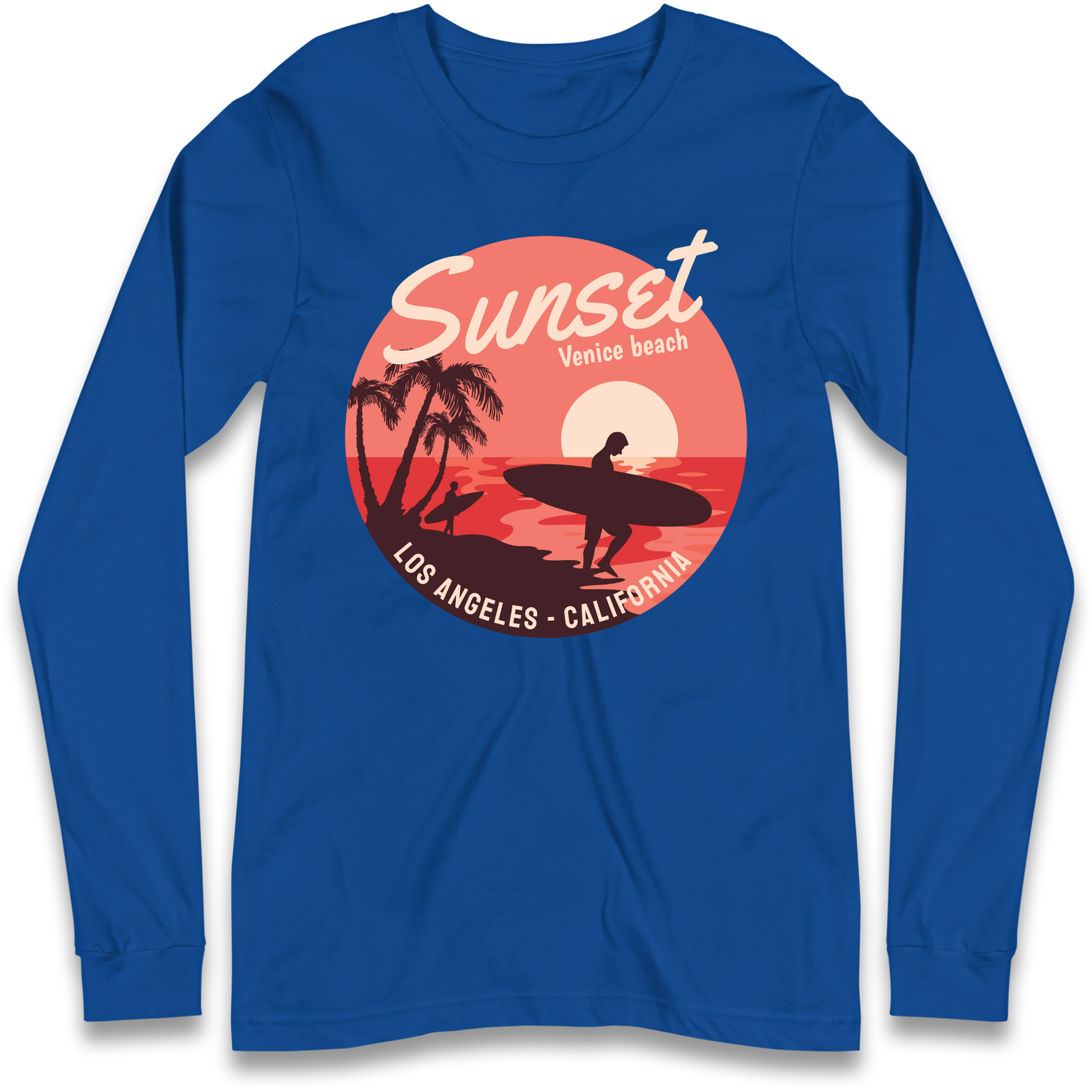 Sunset Venice Beach Longsleeve T Shirt