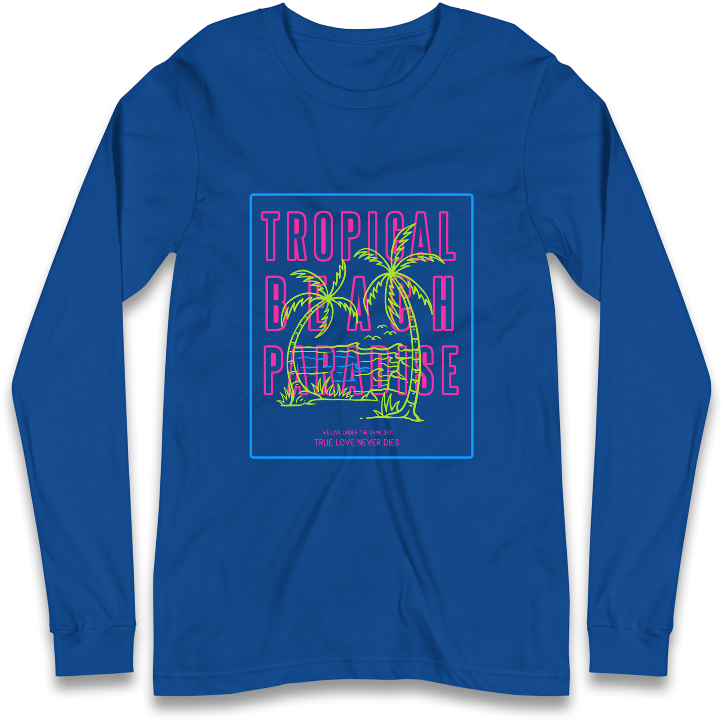 Tropical Beach Paradise Longsleeve T Shirt