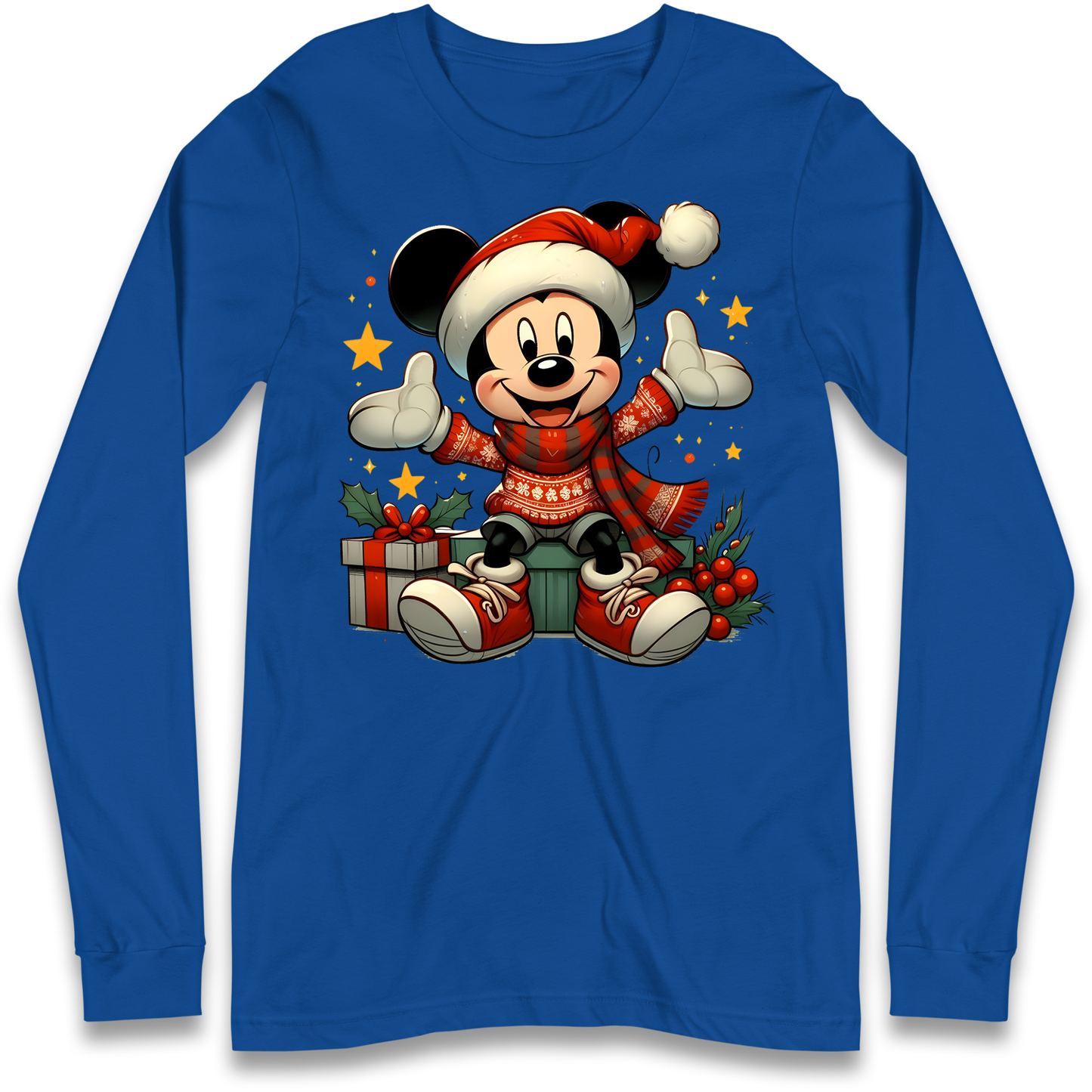 Micky Mouse Christmas Longsleeve T Shirt