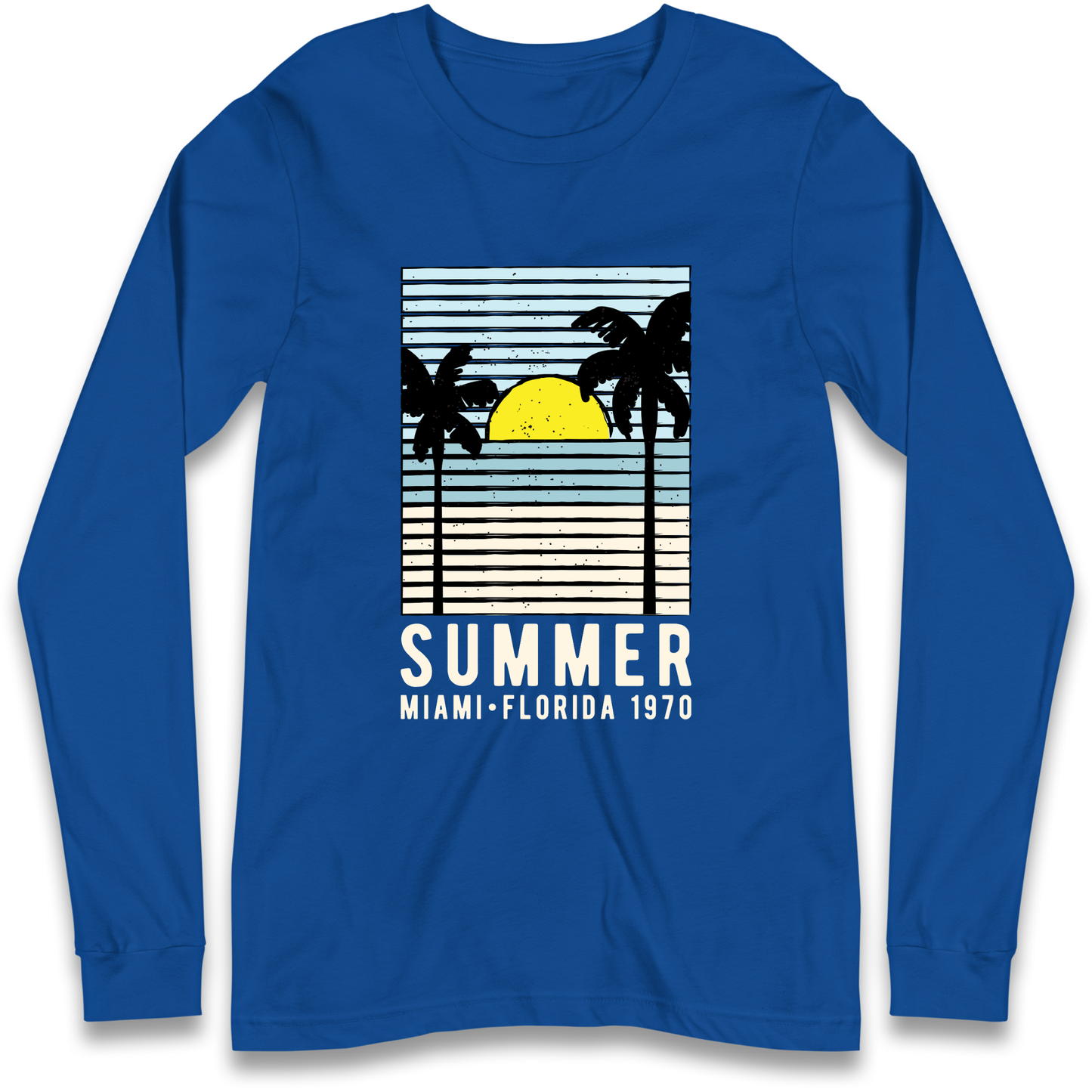 Summer Miami Florida 1970 Longsleeve T Shirt