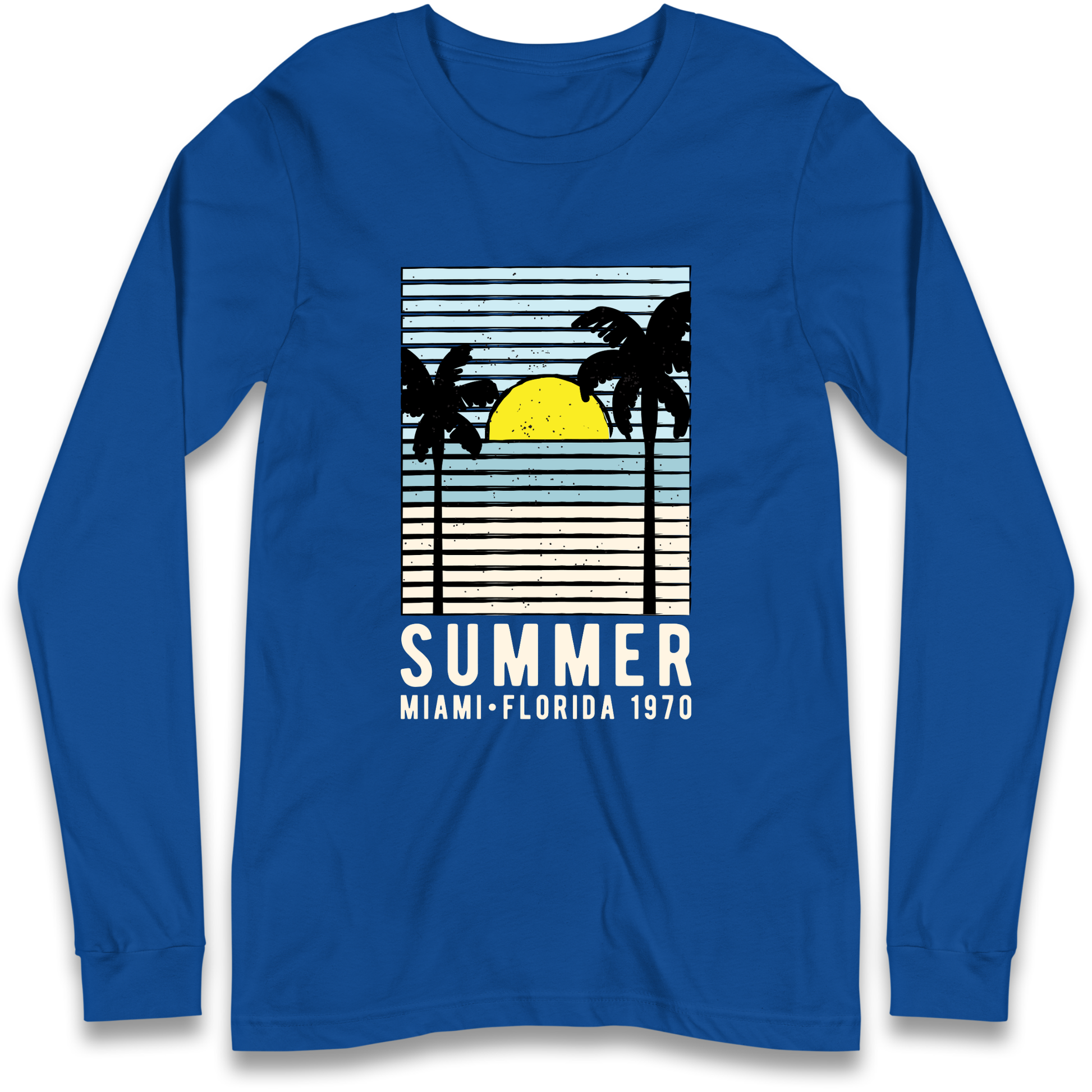 Summer Miami Florida 1970 Longsleeve T Shirt