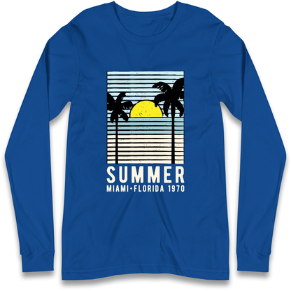 Summer Miami Florida 1970 Longsleeve T Shirt