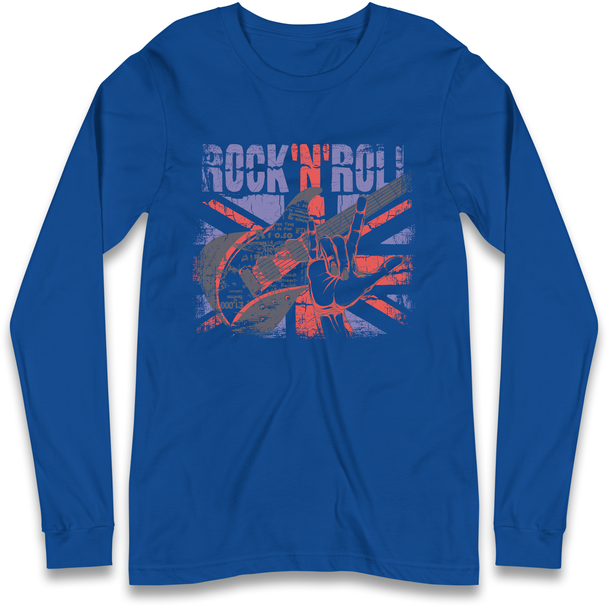 Rock N Roll Union Jack Longsleeve T Shirt