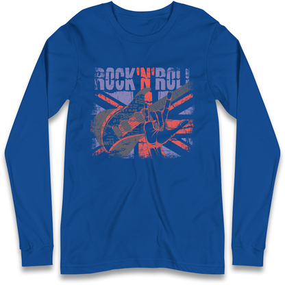 Rock N Roll Union Jack Longsleeve T Shirt