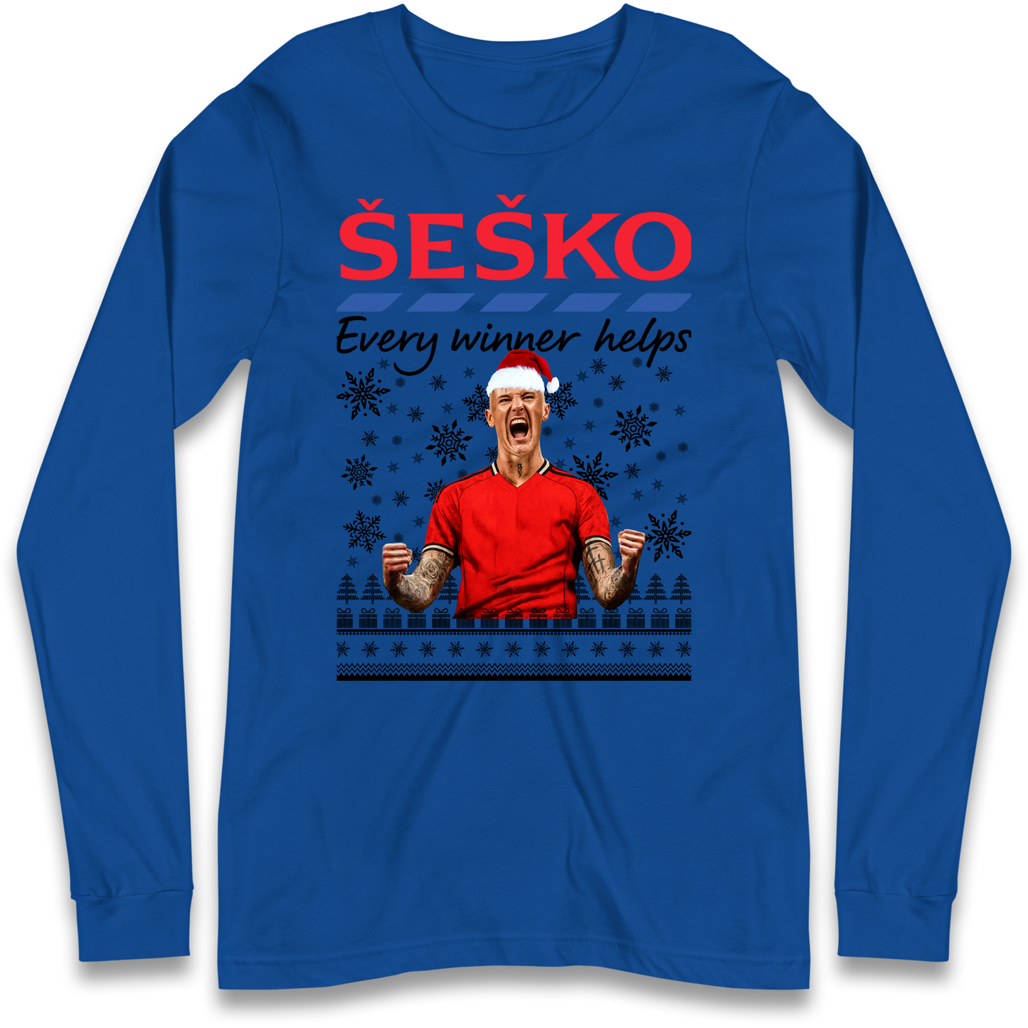 Benjamin Sesko Christmas Longsleeve T-Shirt