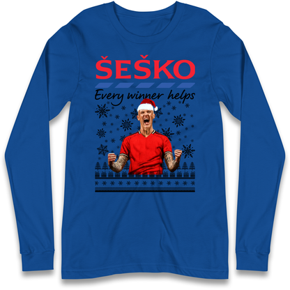 Benjamin Sesko Christmas Longsleeve T-Shirt
