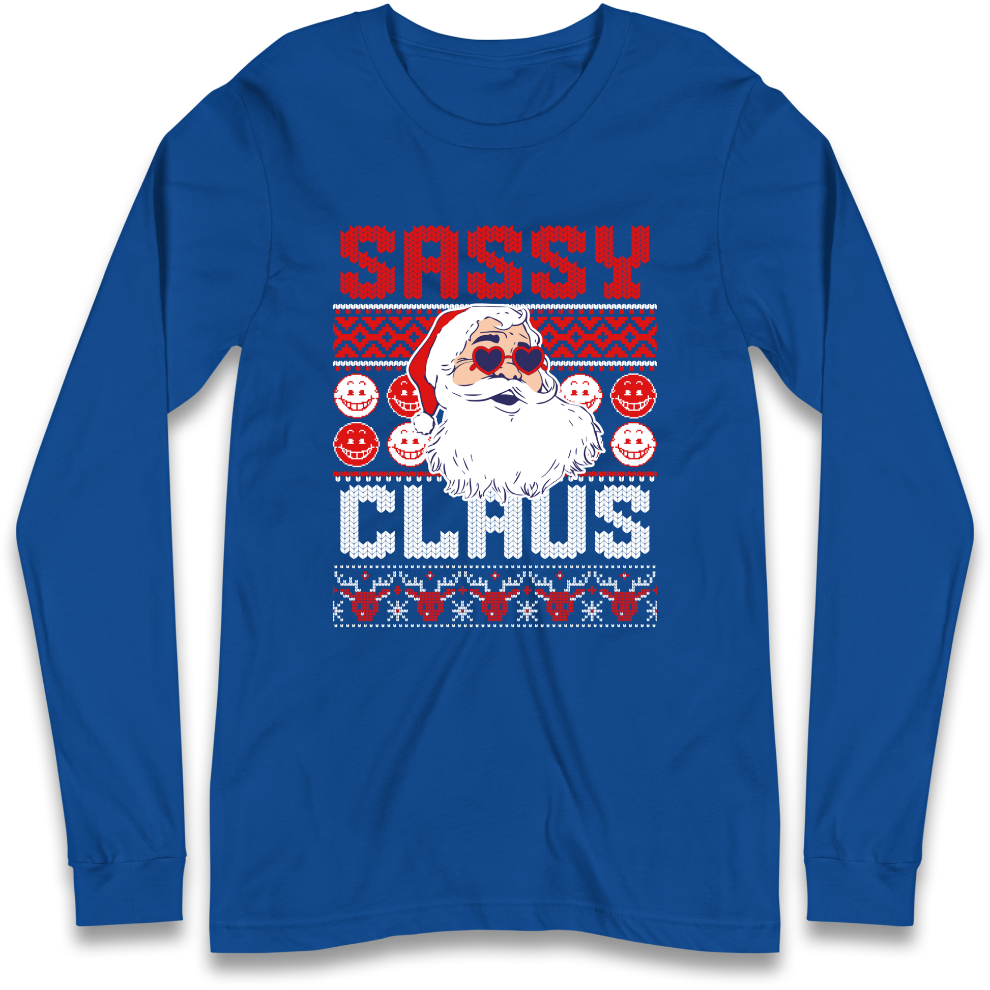 Sassy Claus Santa Christmas Longsleeve T Shirt