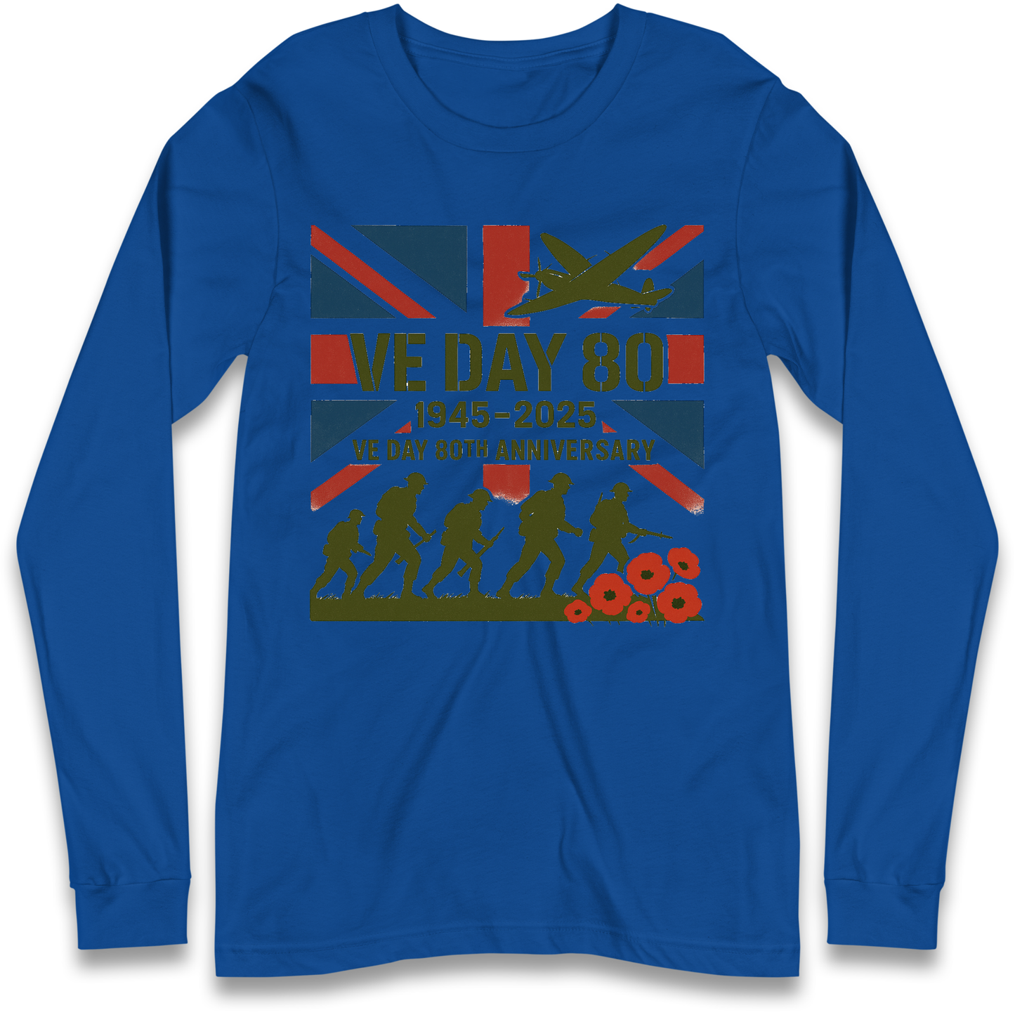 VE Day 80th Anniversary 1945 2025 Longsleeve T Shirt