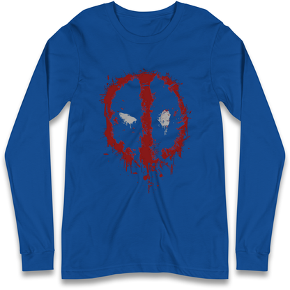 Marvel Deadpool Splatter Icon Longsleeve T Shirt