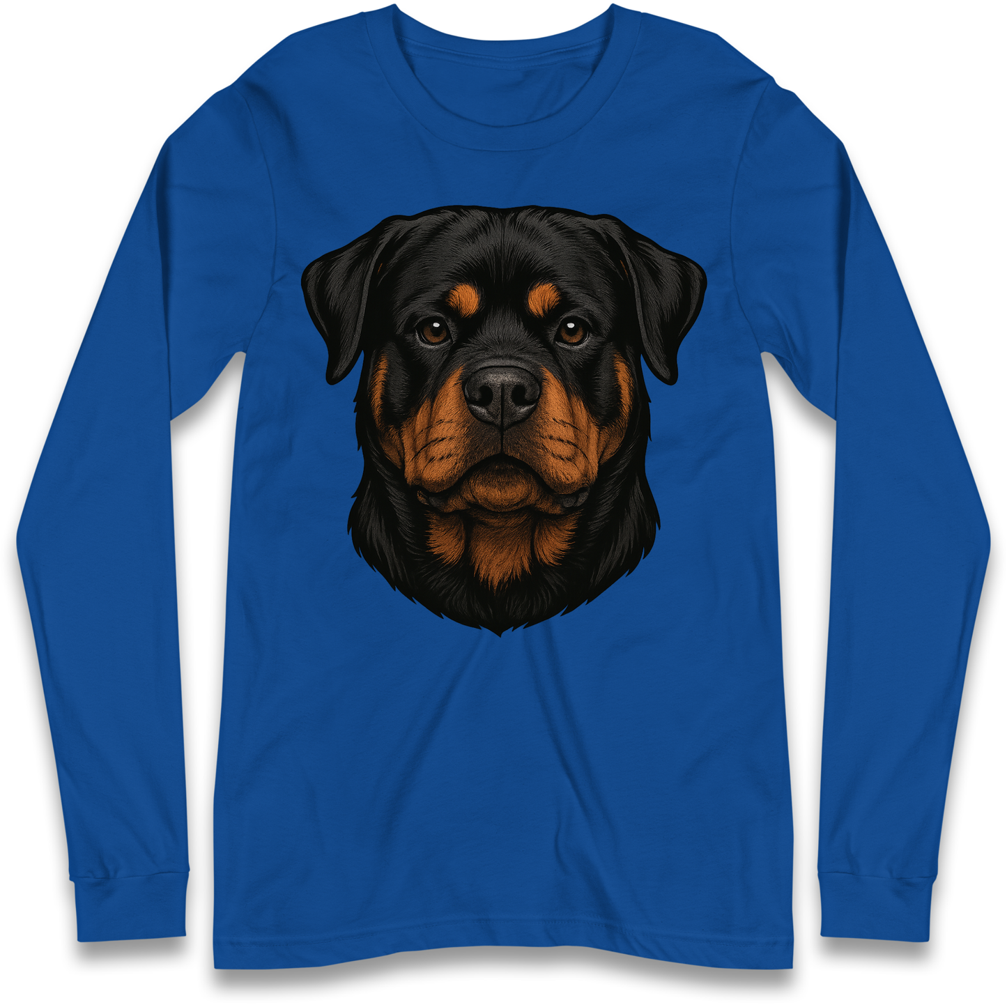 Rottweiler Face Longsleeve T Shirt