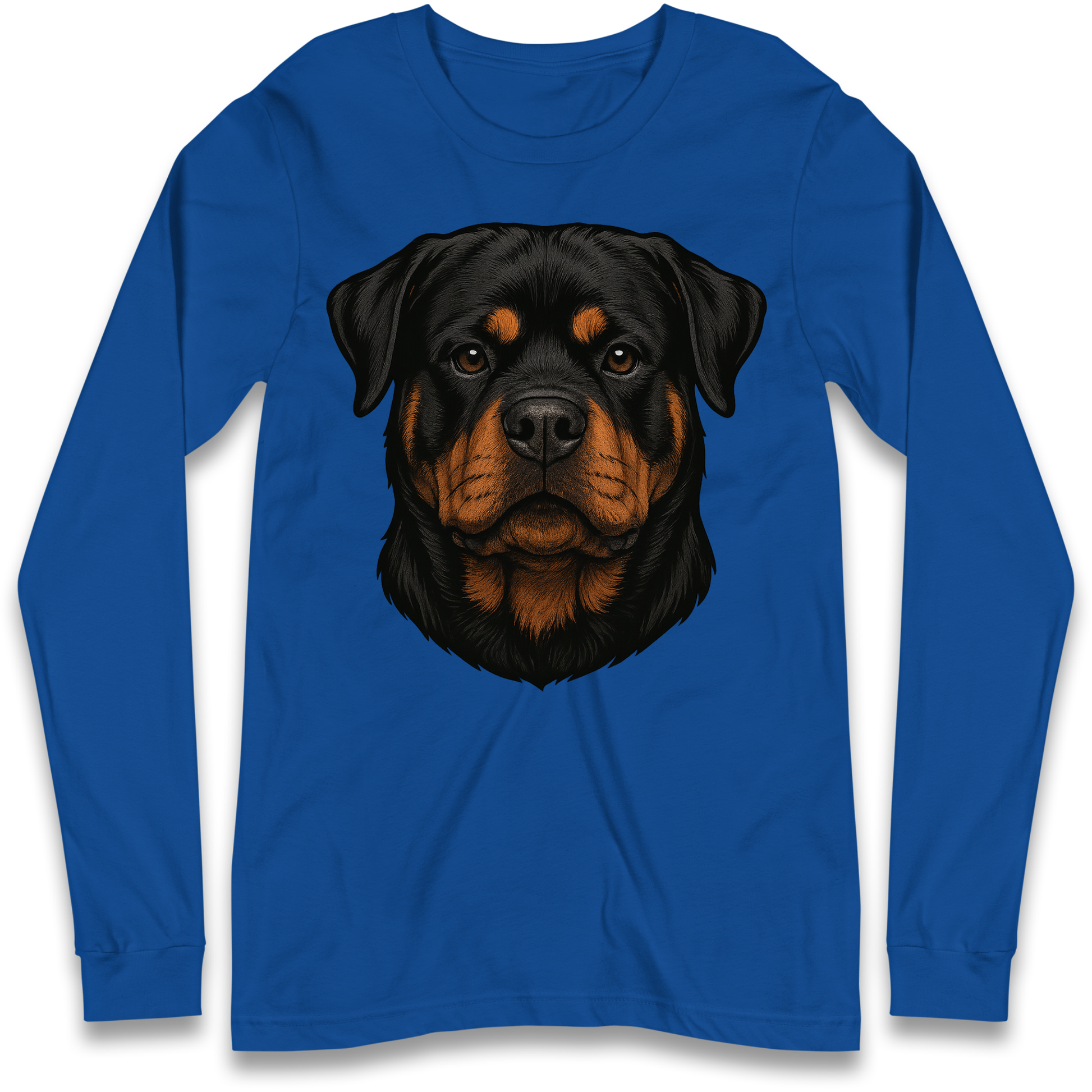 Rottweiler Face Longsleeve T Shirt