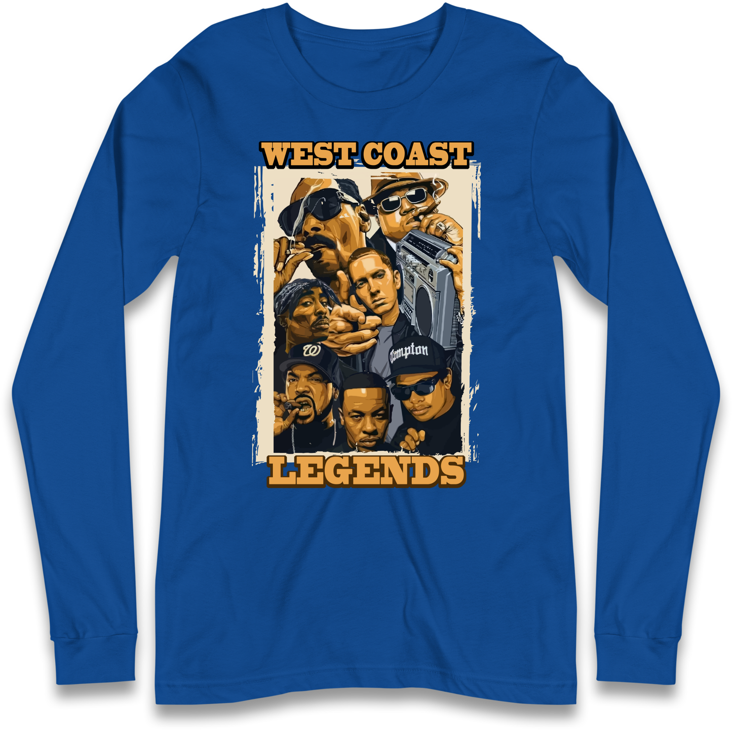 West Coast Legends Rappers Longsleeve T Shirt