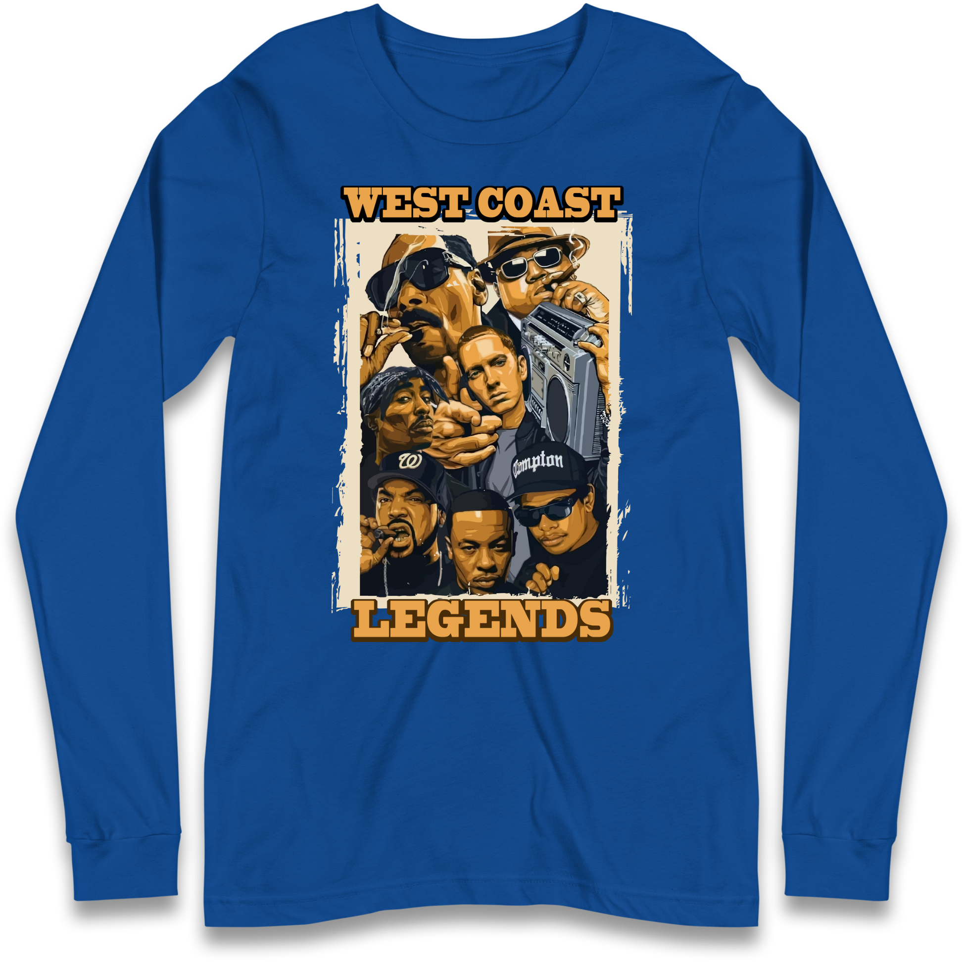 West Coast Legends Rappers Longsleeve T Shirt