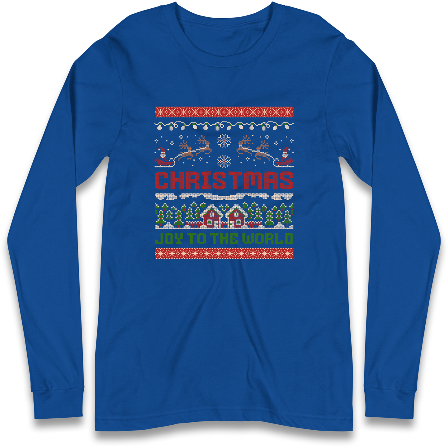 Christmas Joy to the World Christmas Longsleeve T Shirt