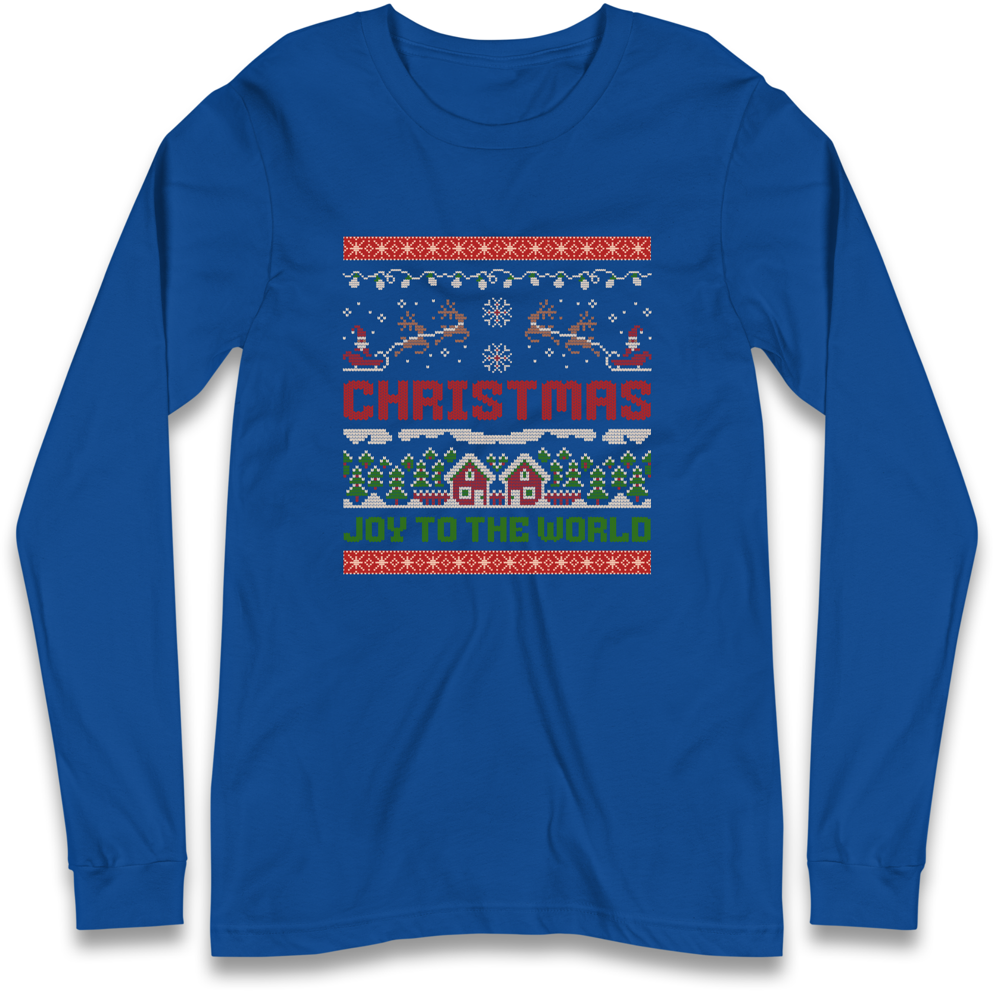 Christmas Joy to the World Christmas Longsleeve T Shirt