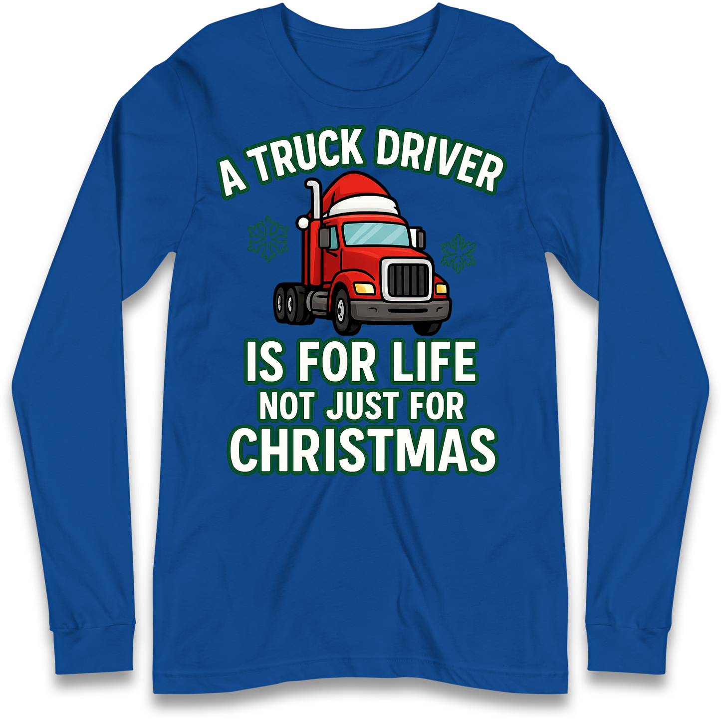 Truck Driver Christmas Longsleeve T Shirt