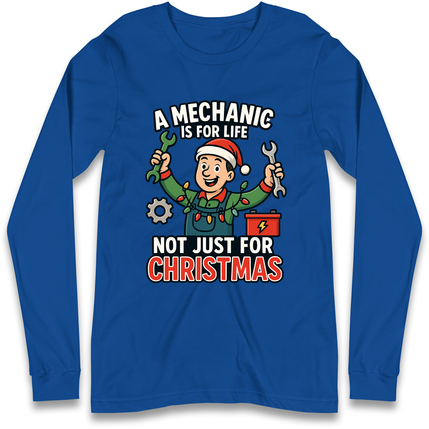Mechanic Christmas Longsleeve T Shirt