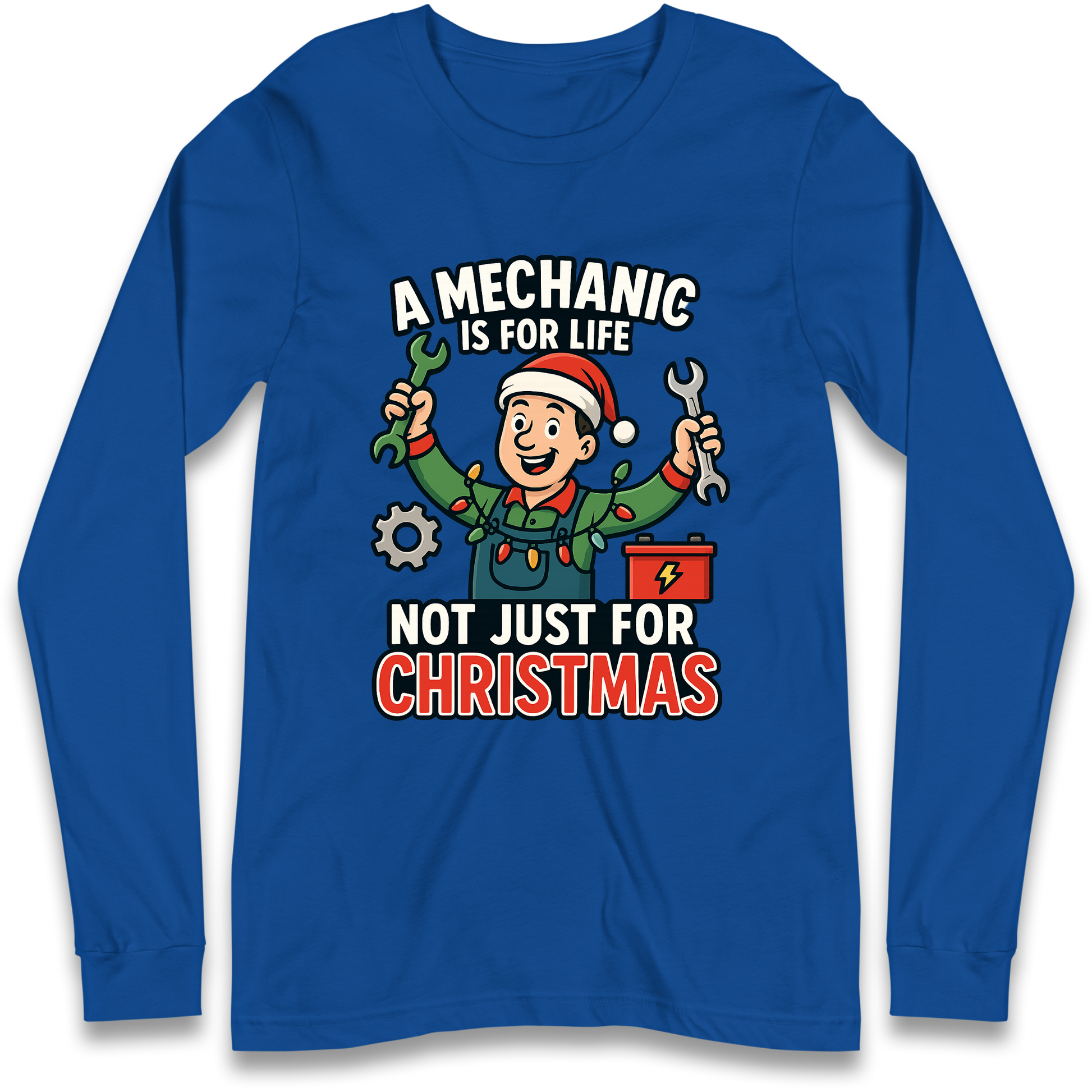 Mechanic Christmas Longsleeve T Shirt