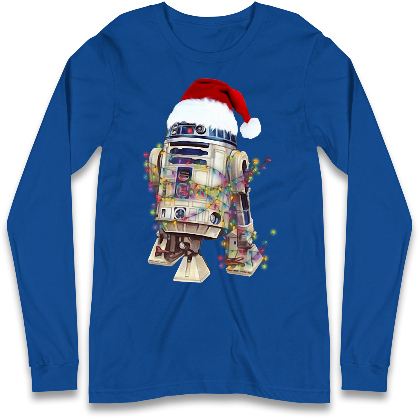 R2D2 Christmas Santa Christmas Longsleeve T Shirt