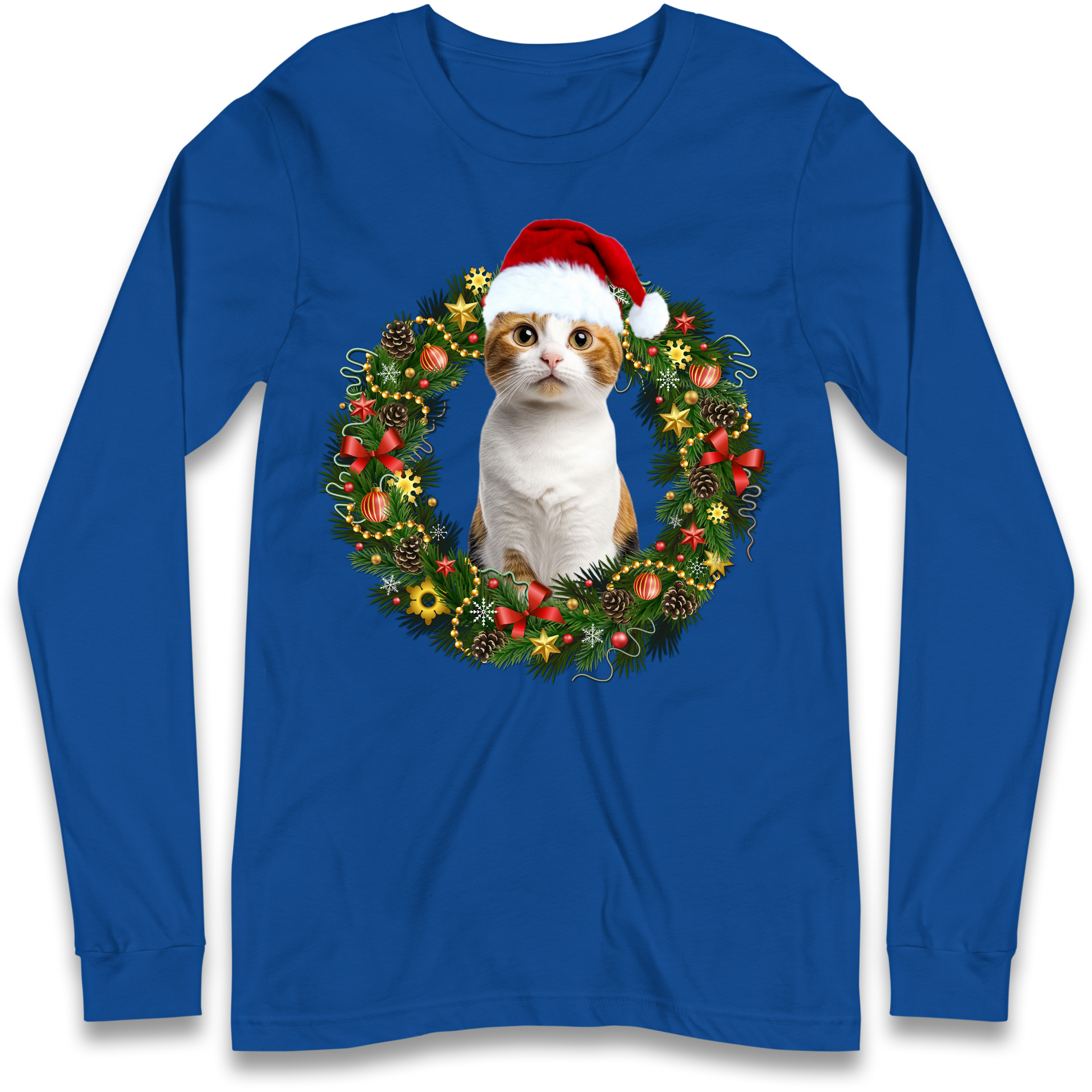 Cat Christmas Longsleeve T Shirt