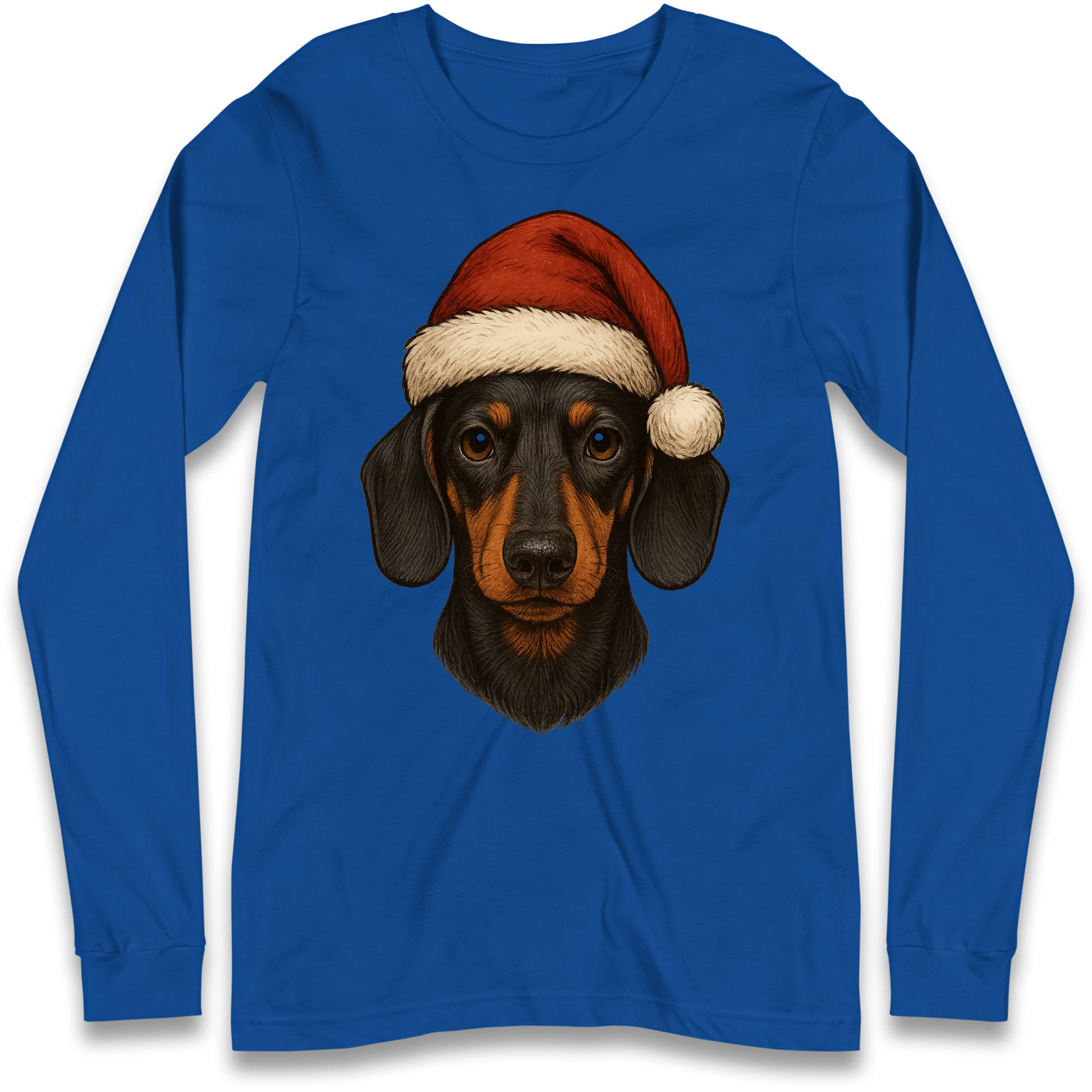 Sausage Dog Christmas Longsleeve T-Shirt