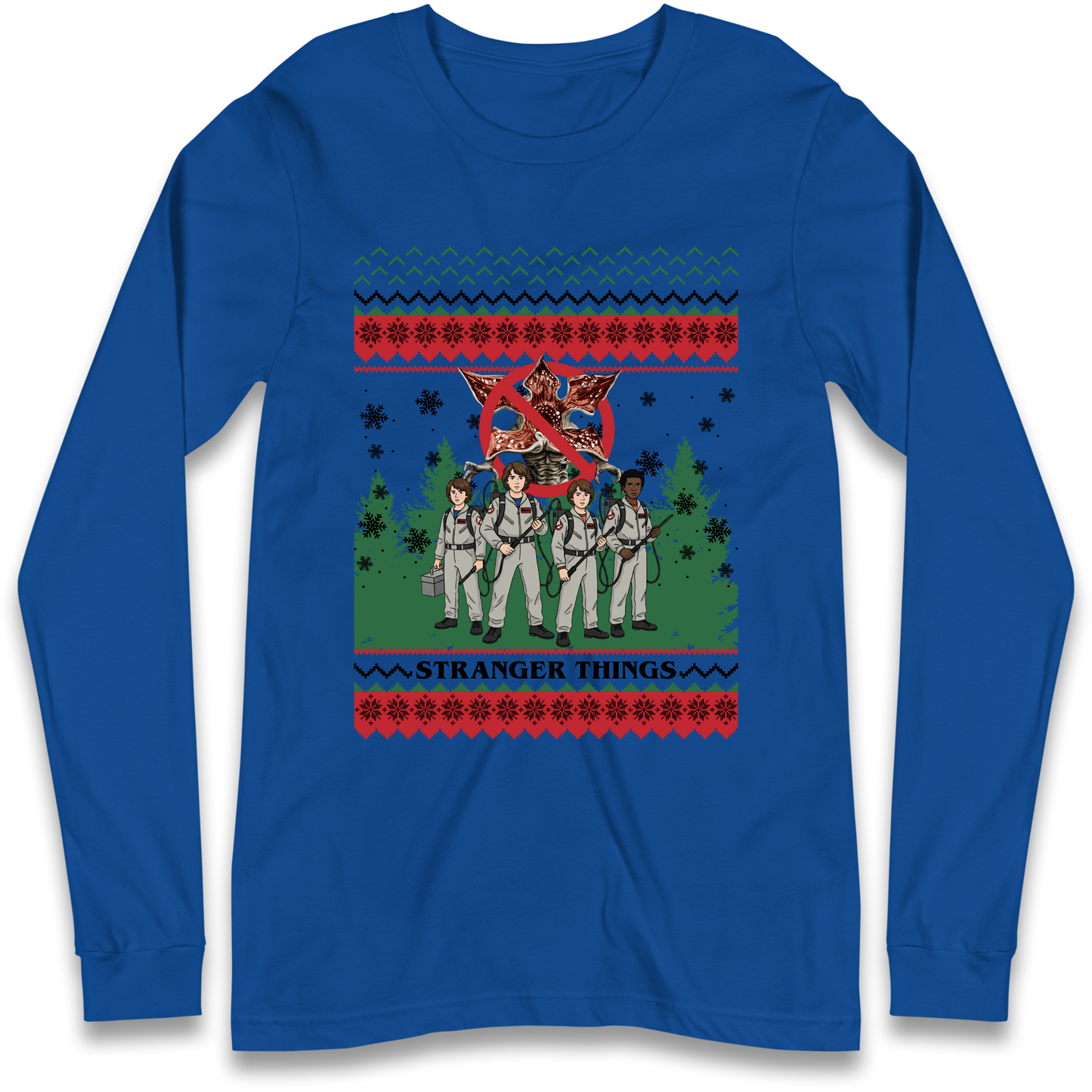 Stranger Things Demogorgon Christmas Longsleeve T Shirt