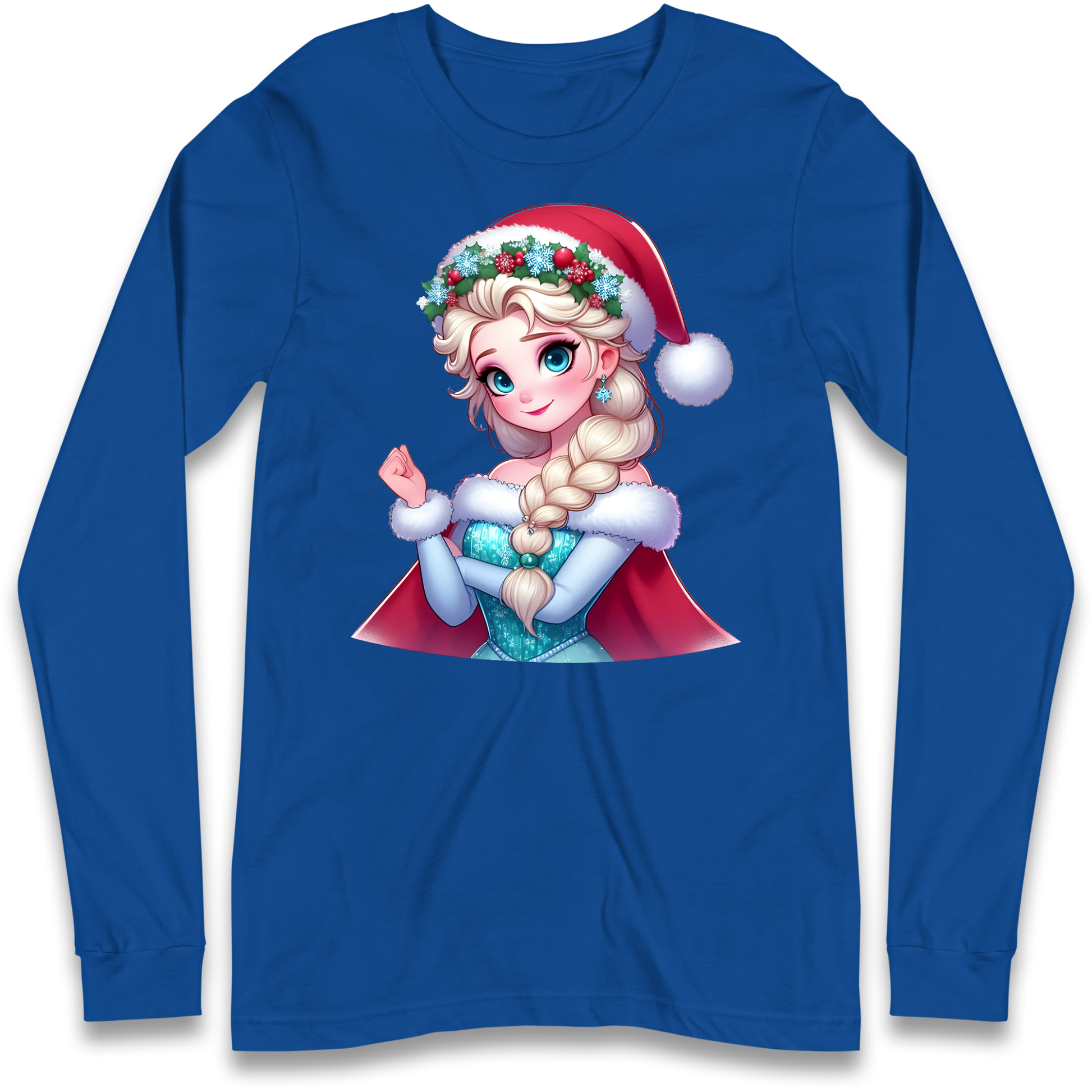 Elsa Frozen Santa Longsleeve T Shirt
