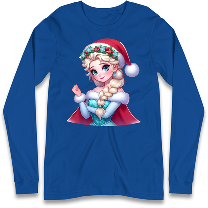 Elsa Frozen Santa Longsleeve T Shirt