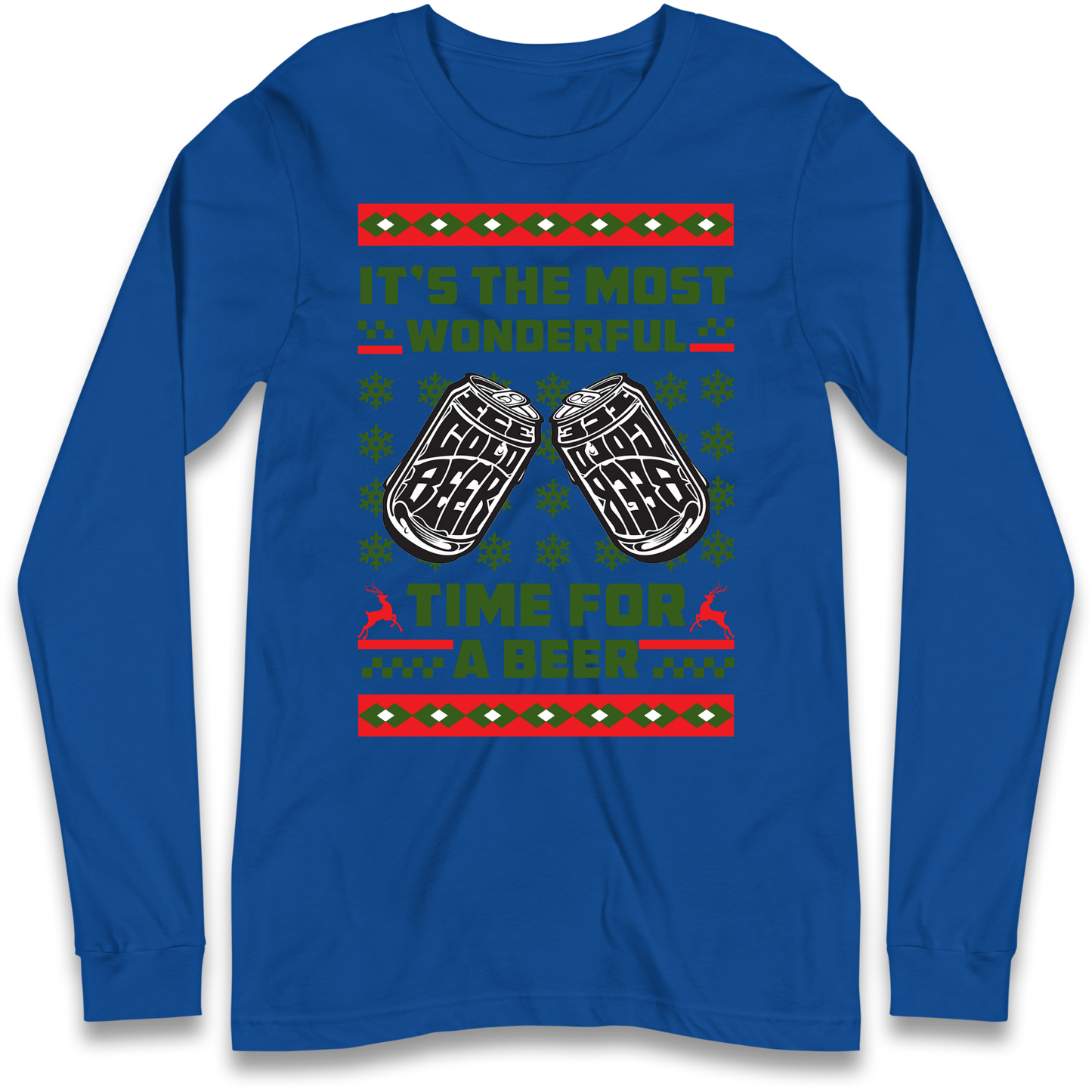 Its The Most Wonderful Time For A Beer Christmas Longsleeve T Shirt