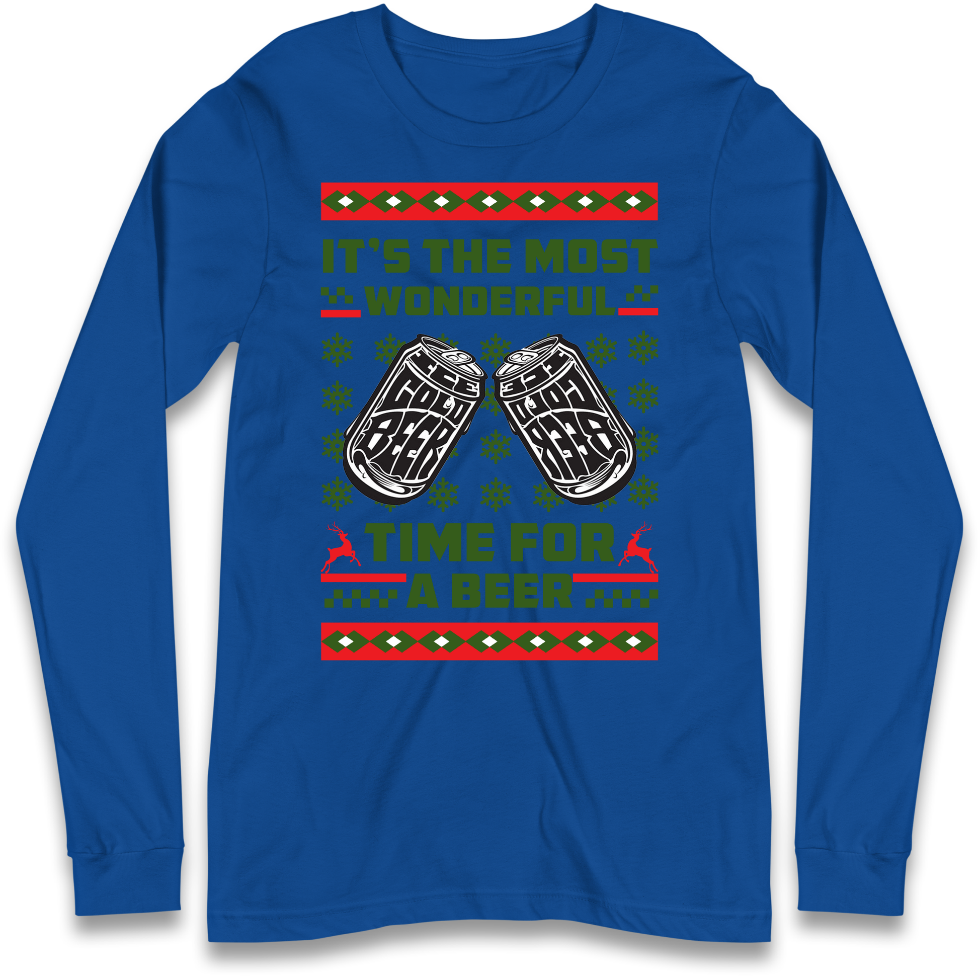 Its The Most Wonderful Time For A Beer Christmas Longsleeve T Shirt