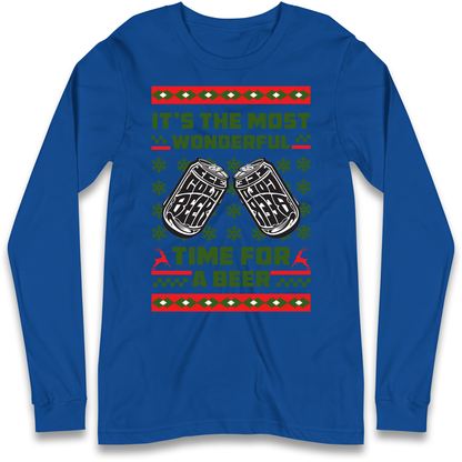 Its The Most Wonderful Time For A Beer Christmas Longsleeve T Shirt