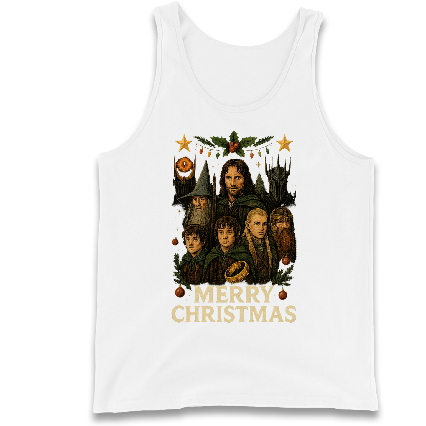 Lord of The Rings Christmas Tank Top