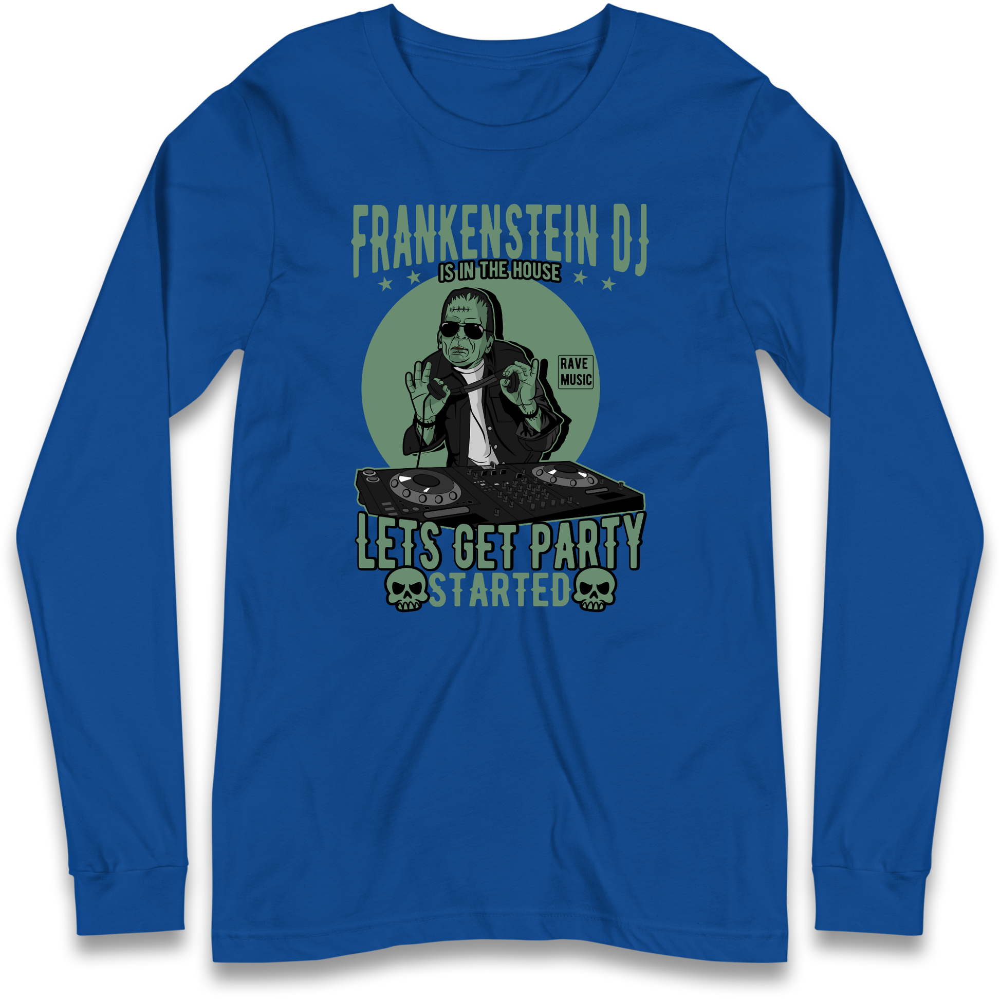 Frankenstein DJ Longsleeve T Shirt