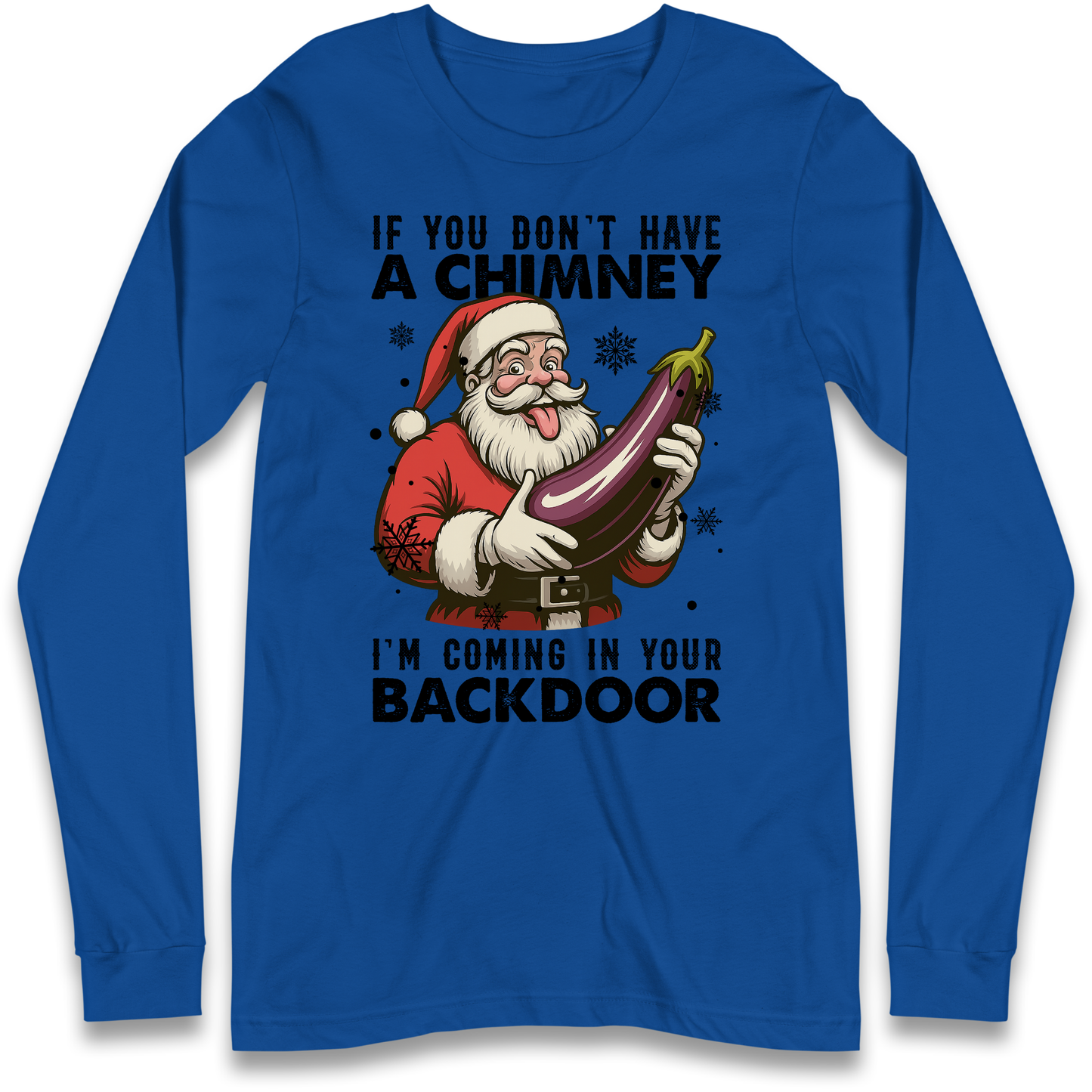 Santa Back Door Longsleeve T-Shirt