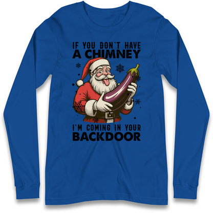 Santa Back Door Longsleeve T-Shirt