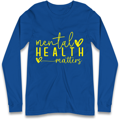 Yellow Mental Health Longsleeve T Shirt