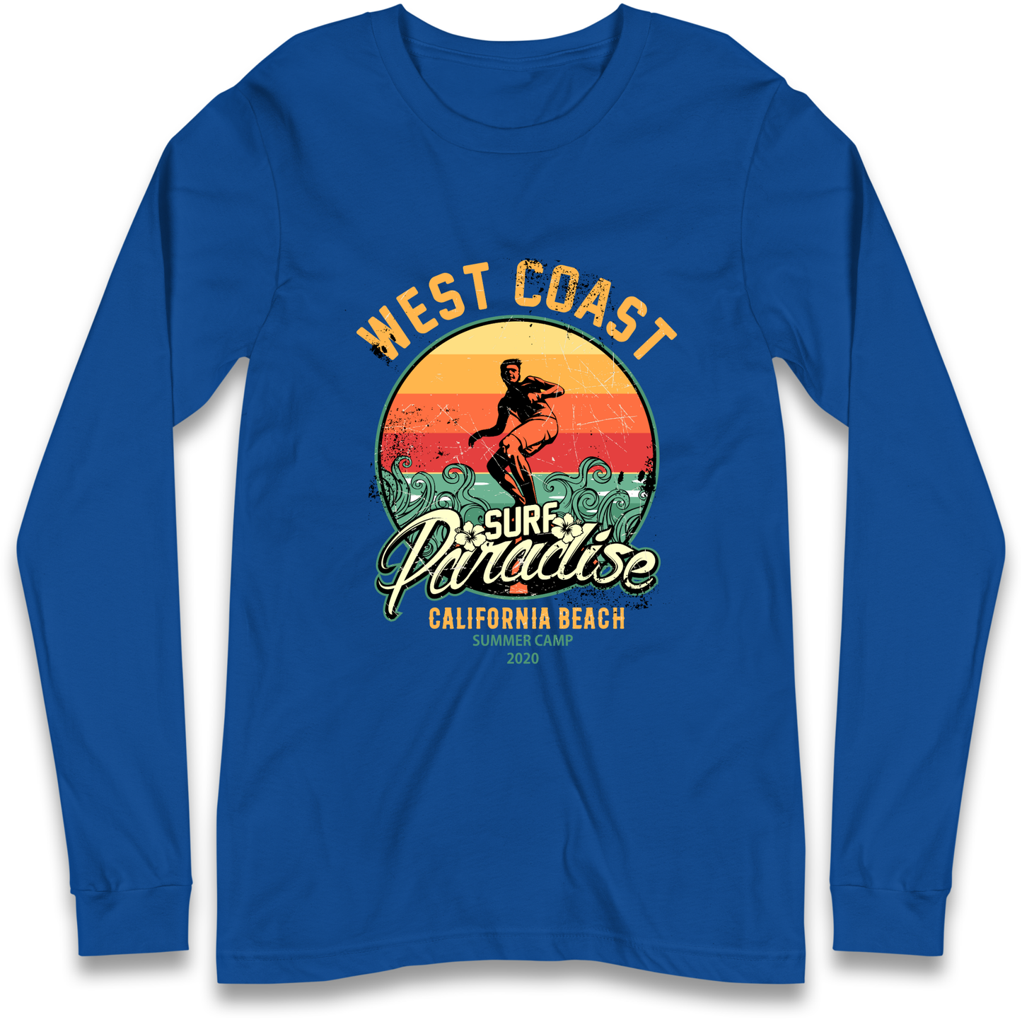 West Coast Surf Paradise Longsleeve T Shirt