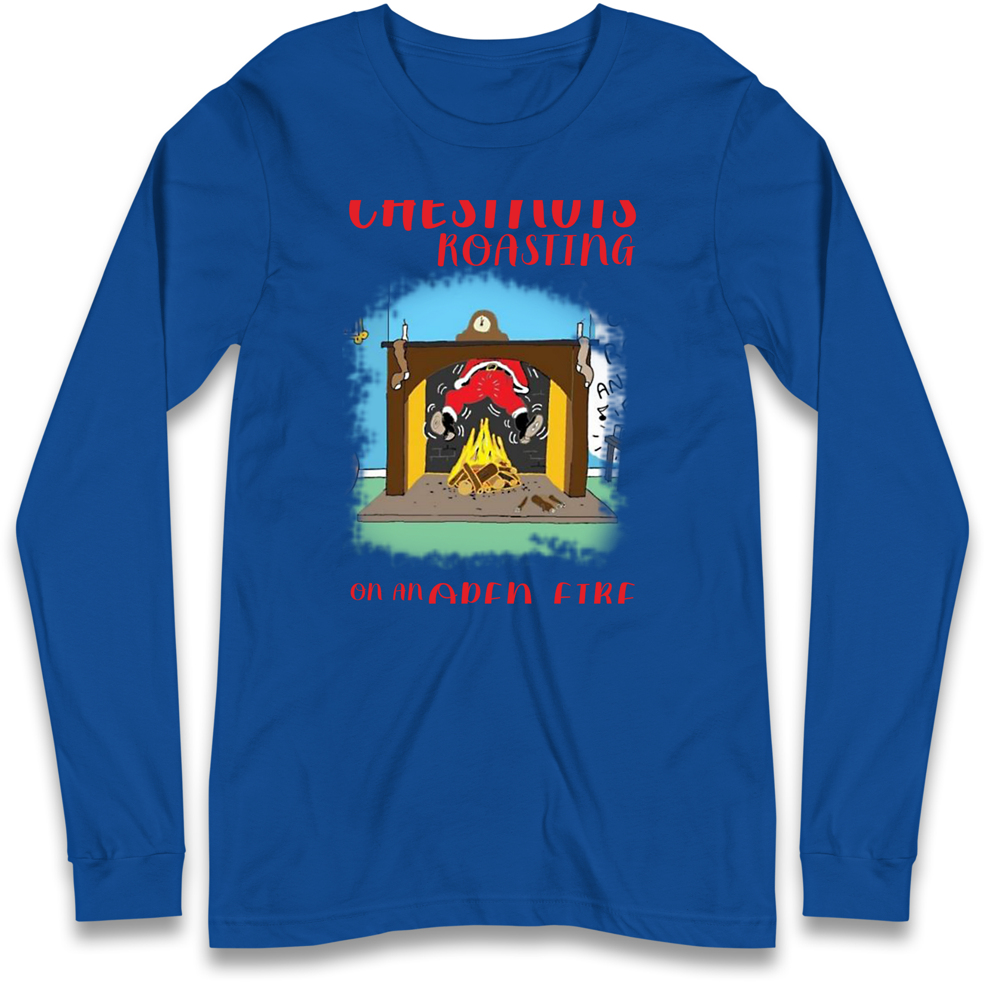 Chestnuts Roasting On An Open Fire Christmas Longsleeve T Shirt