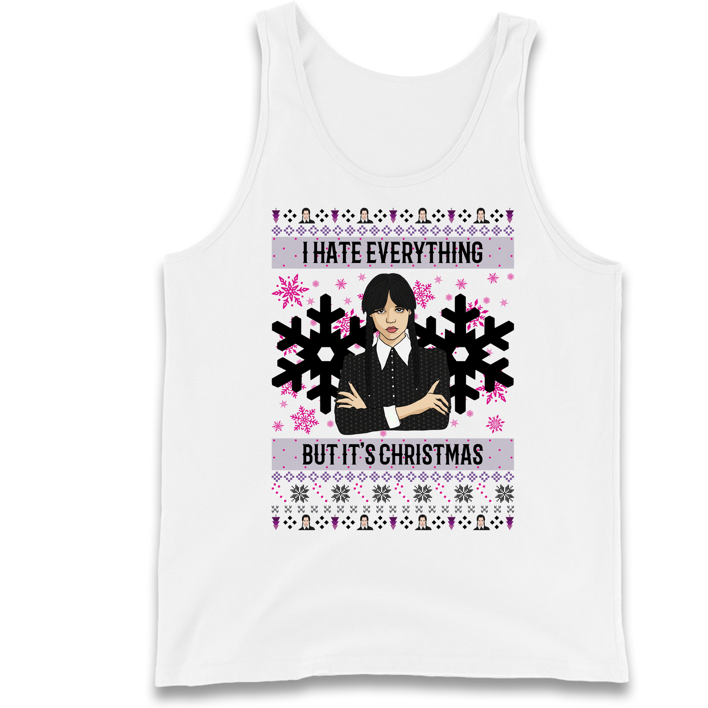 Wednesday addams Christmas Tank Top