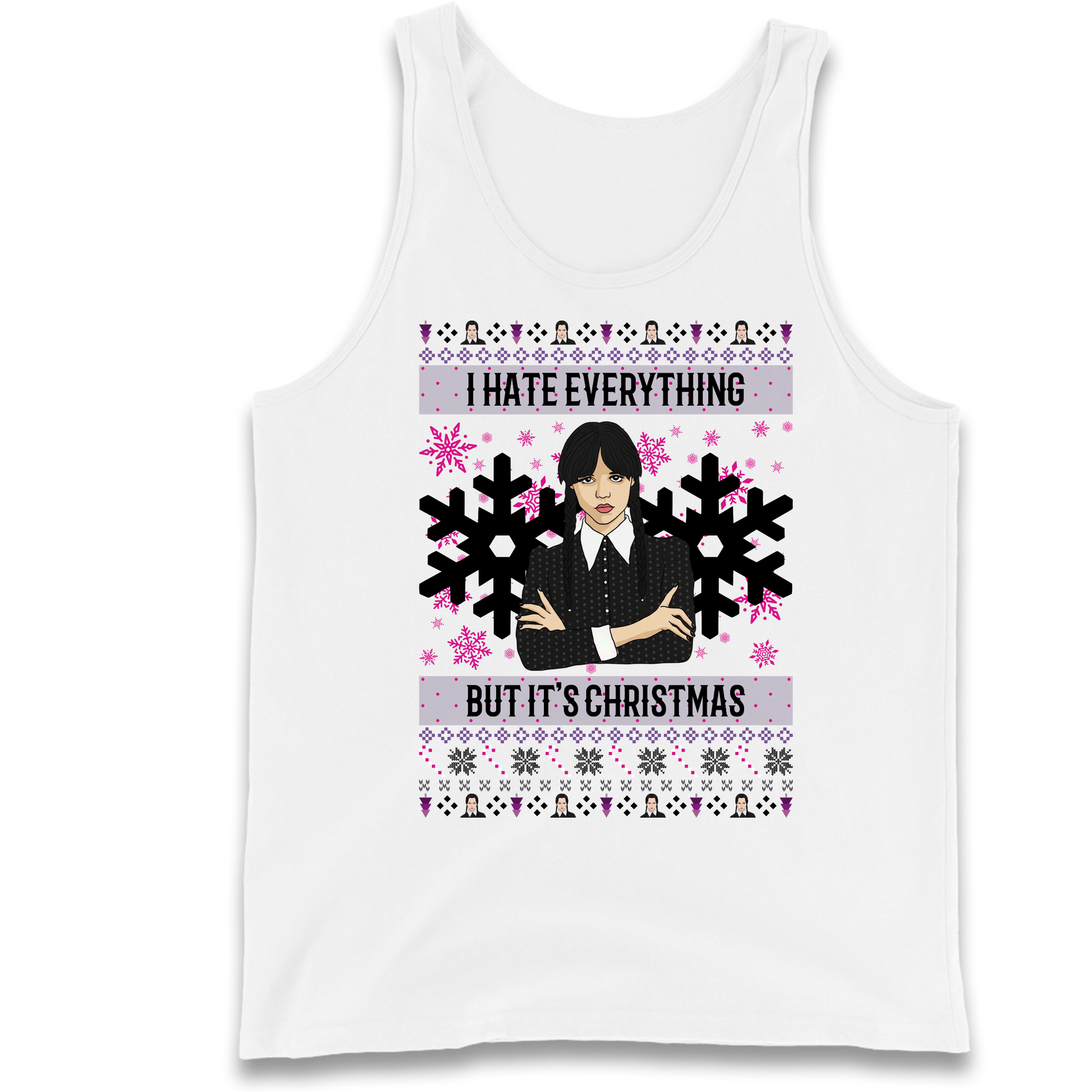 Wednesday addams Christmas Tank Top