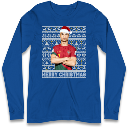 Merry Christmas Ronaldo Longsleeve T Shirt